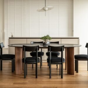 Oval Stone Dining Table