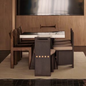 Steel Top Dining Table